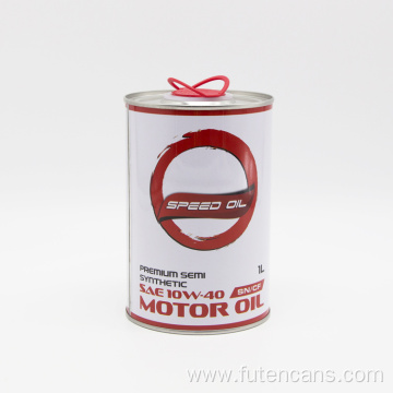 1L Round Motor Oil Tin Can
